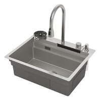Кухонная мойка Roxen Stage Plus 560250-60-S многофункциональная 8 в 1 (60*48/текстурный сатин) - Превью изображения №4 — Интернет-магазин samo.by