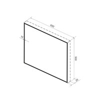  Wellsee Зеркало с фоновой LED-подсветкой 7 Rays' Spectrum 172200850, 65 х 50 см (с сенсором и регулировкой яркости освещения) - Превью изображения №10 — Интернет-магазин samo.by
