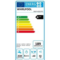 Встраиваемая посудомоечная машина Whirlpool WSIP 4O33 PFE - Превью изображения №3 — Интернет-магазин samo.by