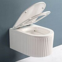 Унитаз подвесной Roxen Royal Matt в комплекте с инсталляцией StounFix Dual Fresh 6 в 1 968299 (кнопка: брашированное золото) - Превью изображения №7 — Интернет-магазин samo.by