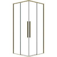 Grossman Galaxy 90x90x195 300.K33.01.9090.32.00 (золото сатин/прозрачное стекло)