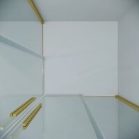 Душевой уголок Grossman Galaxy 90x90x195 300.K33.01.9090.32.00 (золото сатин/прозрачное стекло) - Превью изображения №6 — Интернет-магазин samo.by