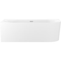 Wellsee Collaro 170x80 28910301R (пристенная ванна (левая) белый глянец, экран, ножки, сифон-автомат хром)