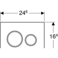 Панель смыва Geberit Sigma 21 115.884.SJ.1 (черный глянцевый) - Превью изображения №4 — Интернет-магазин samo.by