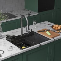 Кухонная мойка Roxen Stage Plus 560250-60-BS многофункциональная 8 в 1 (60*48/текстурный графит) - Превью изображения №2 — Интернет-магазин samo.by