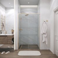 Душевая дверь Grossman Galaxy 110x195 100.K33.01.110.32.00 (золото сатин/стекло прозрачное) - Превью изображения №7 — Интернет-магазин samo.by