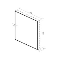  Wellsee Зеркало с фоновой LED-подсветкой 7 Rays' Spectrum 172200840, 50 х 65 см (с сенсором и регулировкой яркости освещения) - Превью изображения №9 — Интернет-магазин samo.by