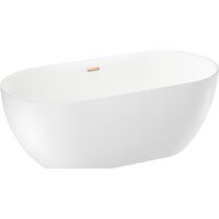 Ванна Wellsee Chic Riviera 179x84,5 236803004 (отдельностоящая ванна белый глянец, экран, ножки, сифон-автомат золото) - Превью изображения №2 — Интернет-магазин samo.by