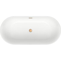 Ванна Wellsee Chic Riviera 179x84,5 236803004 (отдельностоящая ванна белый глянец, экран, ножки, сифон-автомат золото) - Превью изображения №4 — Интернет-магазин samo.by