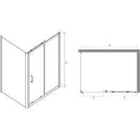 Душевой уголок RGW PA-74B (PA-14B + Z-050-2B) 410874181-14 180x110 (черный/прозрачное стекло) - Превью изображения №2 — Интернет-магазин samo.by