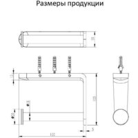 Держатель для туалетной бумаги Grocenberg AC0059 (графит) - Превью изображения №3 — Интернет-магазин samo.by
