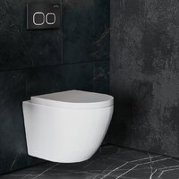 Унитаз подвесной Roxen Antares One Rimless 6 в 1 StounFix Dual Fresh 543489 (кнопка: черный матовый) - Превью изображения №10 — Интернет-магазин samo.by