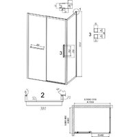 Душевой уголок Grossman Style 110x90x195 120.K33.05.1190.10.00 (хром/прозрачное стекло) - Превью изображения №11 — Интернет-магазин samo.by
