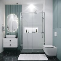 Душевой уголок Grossman Style 110x90x195 120.K33.05.1190.10.00 (хром/прозрачное стекло) - Превью изображения №7 — Интернет-магазин samo.by