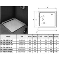 Душевой поддон WeltWasser TRS 90 Stone-WT 90x90 - Превью изображения №8 — Интернет-магазин samo.by