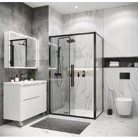 Душевой уголок Grossman Cosmo 120x80x195 120.K33.02.1280.42.00 (графит сатин/прозрачное стекло) - Превью изображения №6 — Интернет-магазин samo.by