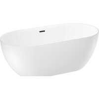Ванна Wellsee Chic Riviera 179x84,5 236803003 (отдельностоящая ванна белый глянец, экран, ножки, сифон-автомат матовый черный) - Превью изображения №2 — Интернет-магазин samo.by