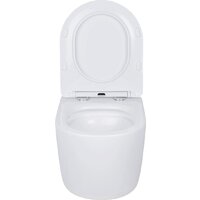 Унитаз подвесной Roxen Antares 530185-02 в комплекте с инсталляцией StounFix Dual Fresh 6 в 1 966195 (кнопка: бежевый) - Превью изображения №8 — Интернет-магазин samo.by