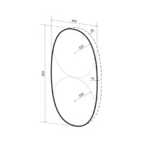  Wellsee Зеркало с фоновой LED-подсветкой 7 Rays' Spectrum 172201870, 45 x 90 см (с сенсором и регулировкой яркости освещения) - Превью изображения №9 — Интернет-магазин samo.by