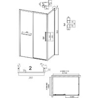 Душевой уголок Grossman Style 110x90x195 120.K33.05.1190.10.02 (хром/стекло шиншилла) - Превью изображения №12 — Интернет-магазин samo.by