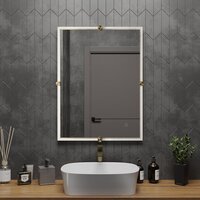  Roxen Зеркало Cler c подсветкой 510010-60 (60x80) в рельефной полимерной раме - Превью изображения №2 — Интернет-магазин samo.by