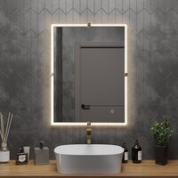  Roxen Зеркало Cler c подсветкой 510010-60 (60x80) в рельефной полимерной раме - Превью изображения №3 — Интернет-магазин samo.by