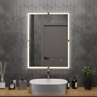  Roxen Зеркало Cler c подсветкой 510010-60 (60x80) в рельефной полимерной раме - Превью изображения №4 — Интернет-магазин samo.by