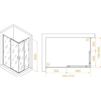 Душевой уголок RGW PA-040B 3508104082-14 80x120 (черный/прозрачное стекло) - Превью изображения №2 — Интернет-магазин samo.by