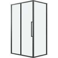 Grossman Cosmo 120x100x195 120.K33.02.1210.21.00 (черный матовый/стекло прозрачное)