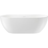 Wellsee Chic Riviera 179x84,5 236803002 (отдельностоящая ванна белый глянец, экран, ножки, сифон-автомат глянцевый белый)