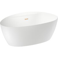 Ванна Wellsee L’aster 175x85 236301004 (отдельностоящая ванна белый глянец, экран, ножки, сифон-автомат золото) - Превью изображения №2 — Интернет-магазин samo.by