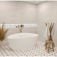 Ванна Wellsee L’aster 175x85 236301004 (отдельностоящая ванна белый глянец, экран, ножки, сифон-автомат золото) - Превью изображения №8 — Интернет-магазин samo.by