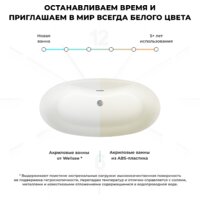 Ванна Wellsee L’aster 175x85 236301004 (отдельностоящая ванна белый глянец, экран, ножки, сифон-автомат золото) - Превью изображения №7 — Интернет-магазин samo.by
