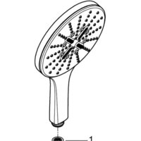 Душевая лейка Grohe Rainshower Smartactive 150 26553000 - Превью изображения №8 — Интернет-магазин samo.by