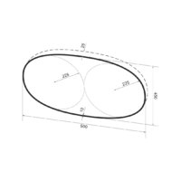  Wellsee Зеркало с фоновой LED-подсветкой 7 Rays' Spectrum 172201880, 90 x 45 см (с сенсором и регулировкой яркости освещения) - Превью изображения №9 — Интернет-магазин samo.by