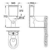 Бачок для унитаза Grohe Bau Ceramic 39436000 - Превью изображения №3 — Интернет-магазин samo.by