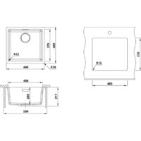 Кухонная мойка Roxen Gap 360270-44JB - Превью изображения №3 — Интернет-магазин samo.by