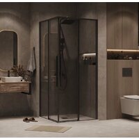 Душевой уголок Grossman Galaxy 90x90x195 300.K33.01.9090.21.10 (черный матовый/тонированное стекло) - Превью изображения №7 — Интернет-магазин samo.by