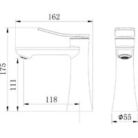 Смеситель Grossman Advans 510.K35.09.210 (черный матовый) - Превью изображения №5 — Интернет-магазин samo.by