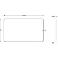  Roxen Зеркало Simon Long 510205-120B 120x70 - Превью изображения №5 — Интернет-магазин samo.by