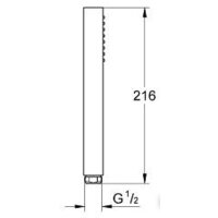 Душевая лейка Grohe Euphoria Cube Stick 27698000 - Превью изображения №2 — Интернет-магазин samo.by