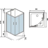 Душевая кабина WeltWasser WW500 Aller 901 - Превью изображения №9 — Интернет-магазин samo.by