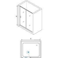 Душевая дверь RGW PA-016B 350801613-14 130 (черный/прозрачное стекло) - Превью изображения №2 — Интернет-магазин samo.by