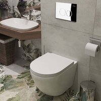 Унитаз подвесной Roxen Antares One Rimless 6 в 1 StounFix Dual Fresh 512989 (кнопка: хром) - Превью изображения №8 — Интернет-магазин samo.by