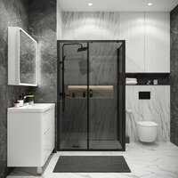 Душевой уголок Grossman Cosmo 130x80x195 120.K33.02.1380.21.10 (черный матовый/тонированное стекло) - Превью изображения №7 — Интернет-магазин samo.by