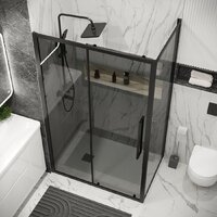 Душевой уголок Grossman Cosmo 130x80x195 120.K33.02.1380.21.10 (черный матовый/тонированное стекло) - Превью изображения №8 — Интернет-магазин samo.by