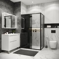 Душевой уголок Grossman Cosmo 130x80x195 120.K33.02.1380.21.10 (черный матовый/тонированное стекло) - Превью изображения №9 — Интернет-магазин samo.by