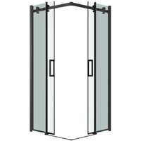 Душевой уголок Grossman Classic 90x90x195 300.K33.04.9090.21.00 (черный матовый/прозрачное стекло) - Превью изображения №2 — Интернет-магазин samo.by