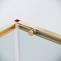 Душевой уголок Grossman Galaxy 110x70x195 120.K33.01.1170.32.00 (золото сатин/прозрачное стекло) - Превью изображения №3 — Интернет-магазин samo.by