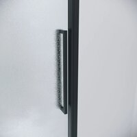 Душевой уголок Grossman Cosmo 130x100x195 120.K33.02.1310.21.02 (черный матовый/стекло шиншилла) - Превью изображения №2 — Интернет-магазин samo.by